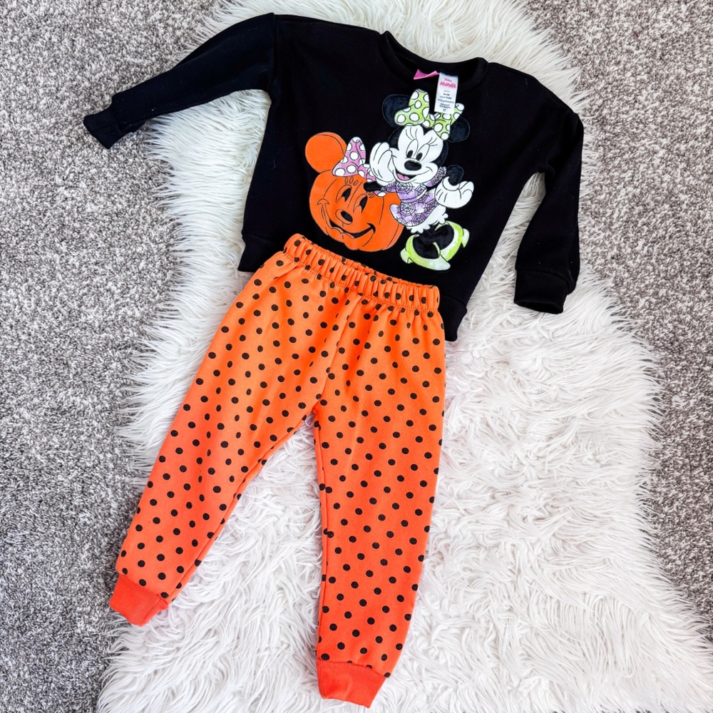 Disney | Minnie Mouse Halloween Toddler Sweatshirt & Pants Set